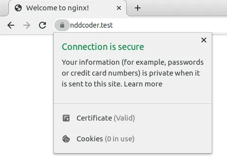 SSL với domain nddcoder.test