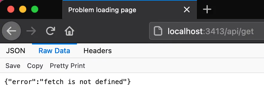 Lỗi fetch is not defined khi dùng Giphy SDK