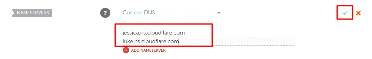 Cập nhật nameservers – Namecheap